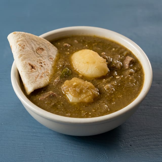 Green Chile Stew Lunch.